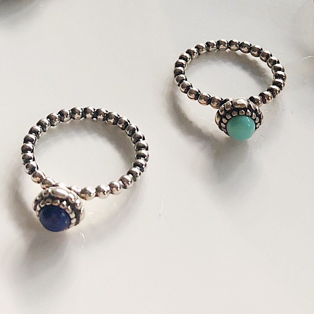 Pandora Lapis stone ring size 5-6